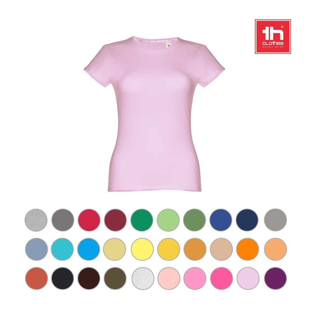 THC SOFIA. T-shirt sfiancata da donna in cotone - vista 4