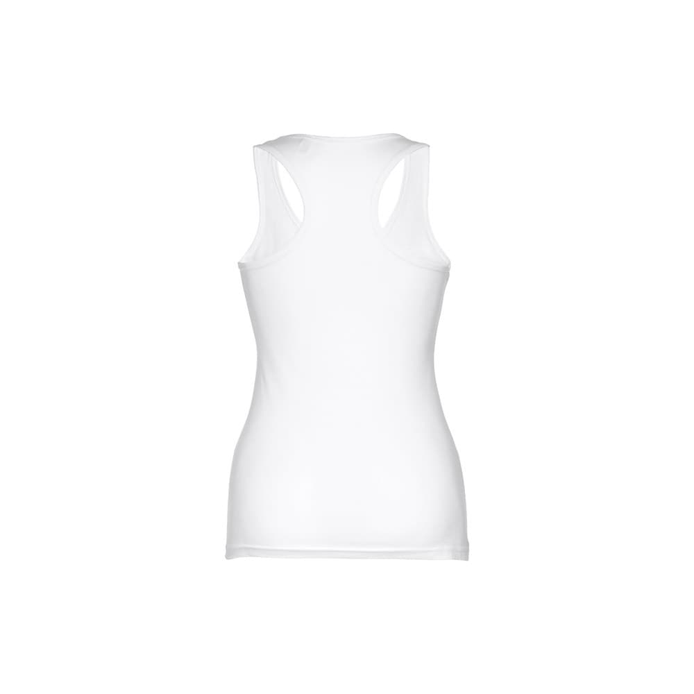 THC TIRANA WH. T-shirt da donna senza maniche in cotone. colore bianco - vista 3