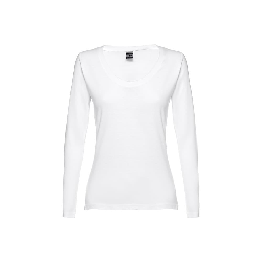 THC BUCHAREST WOMEN WH. T-shirt da donna sfiancata a maniche lunghe - vista 1