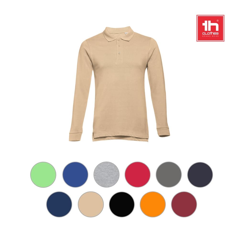 THC BERN 3XL. Polo a manica lunga da uomo - vista 4