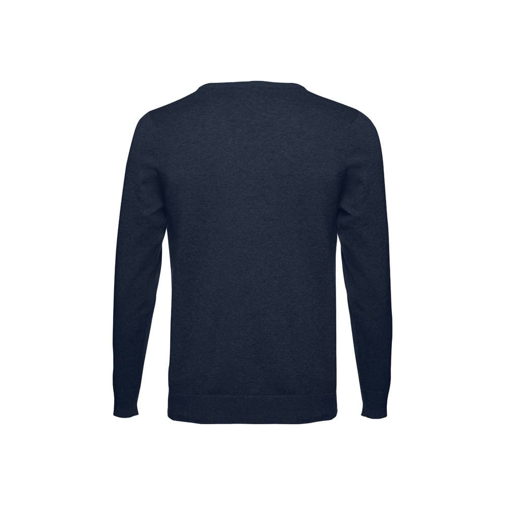 THC MILAN. Pullover da uomo con scollo a V in cotone e poliammide - vista 2