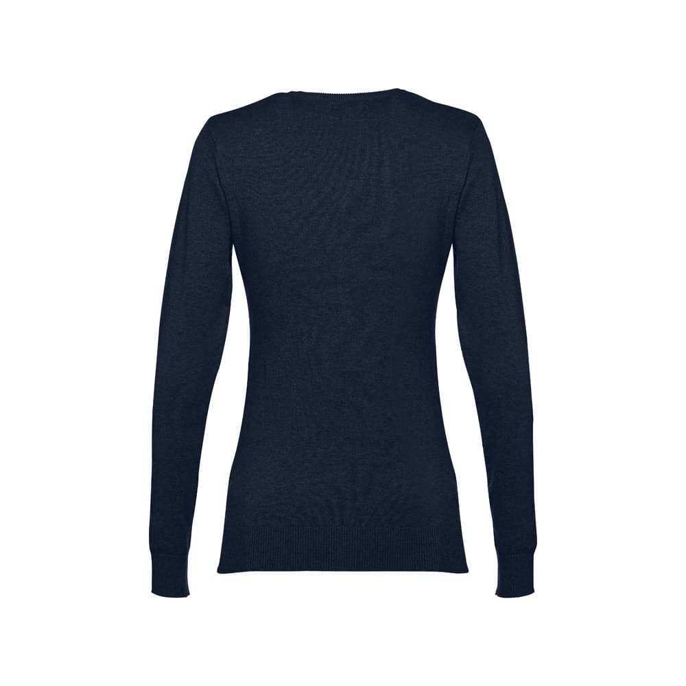 THC MILAN WOMEN. Pullover da donna con scollo a V in cotone e poliammide - vista 2