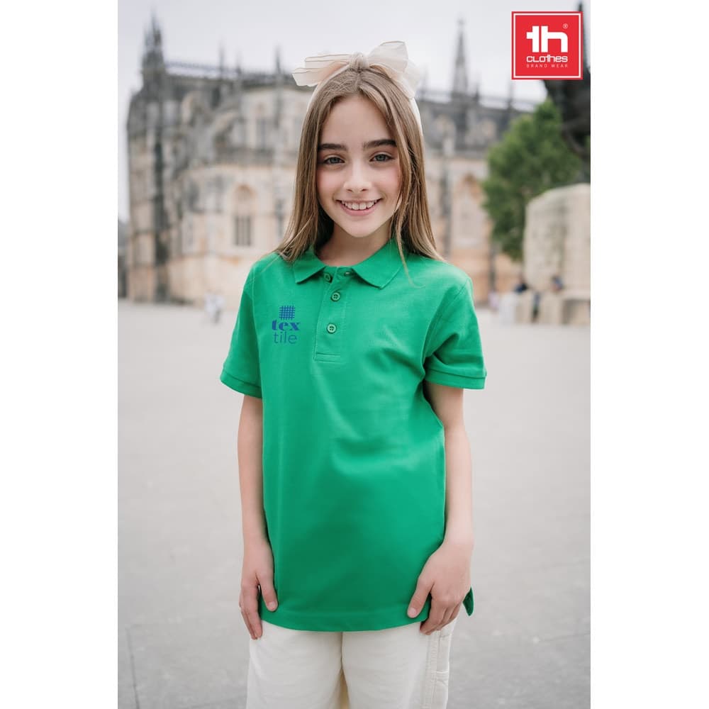 THC ADAM KIDS. Polo in cotone a maniche corte per bambini (unisex) - vista 4