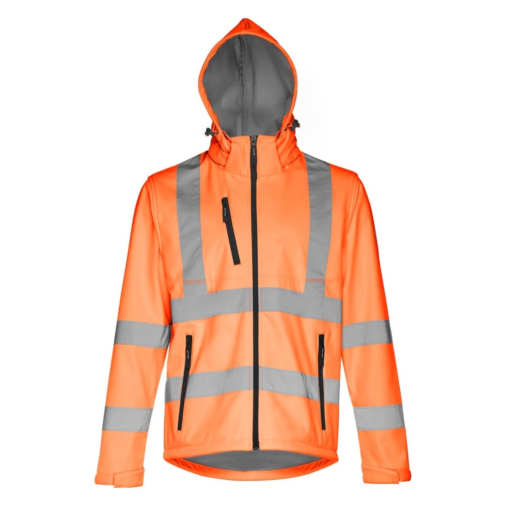 THC ZAGREB WORK. Giacca softshell alta visibilità (unisex) - vista 5