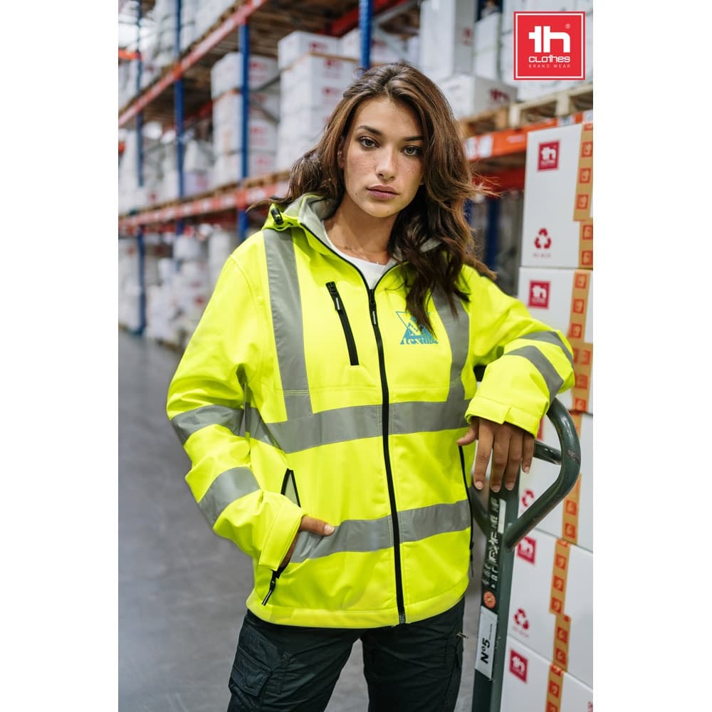 THC ZAGREB WORK. Giacca softshell alta visibilità (unisex) - vista 6