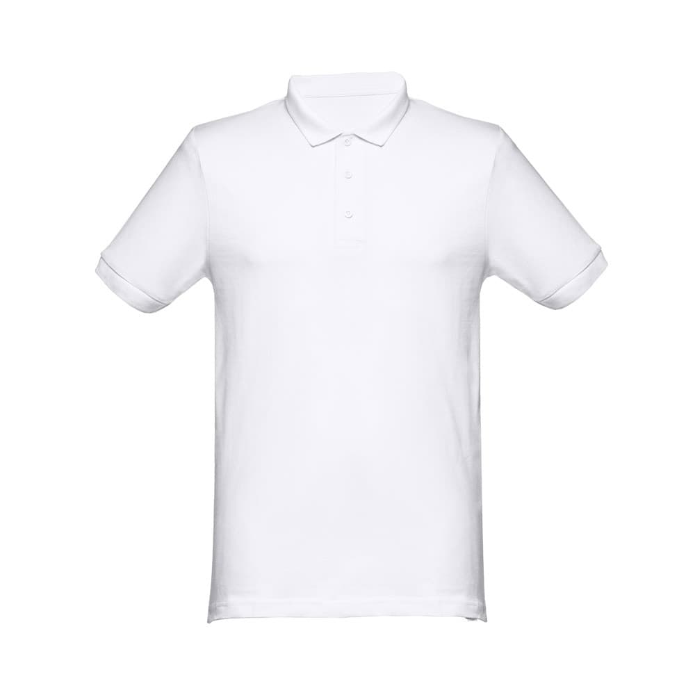 THC MONACO WH. Polo da uomo a maniche corte in cotone cardato - vista 2