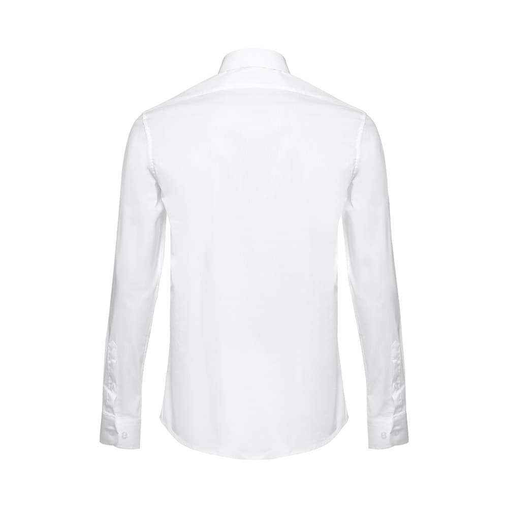 THC PARIS WH. Camicia da uomo in popeline a maniche lunghe. colore bianco - vista 3