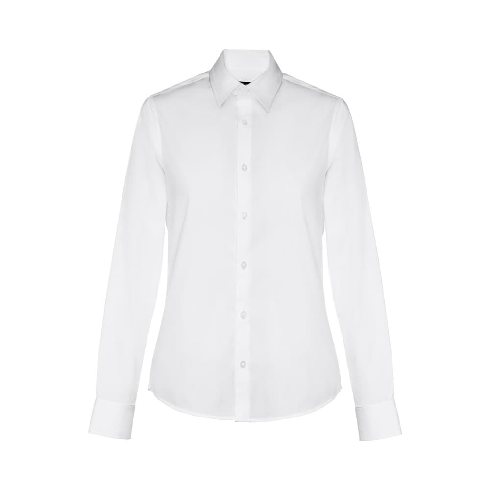 THC PARIS WOMEN WH. Camicia in popeline a maniche lunghe da donna. colore bianco - vista 2