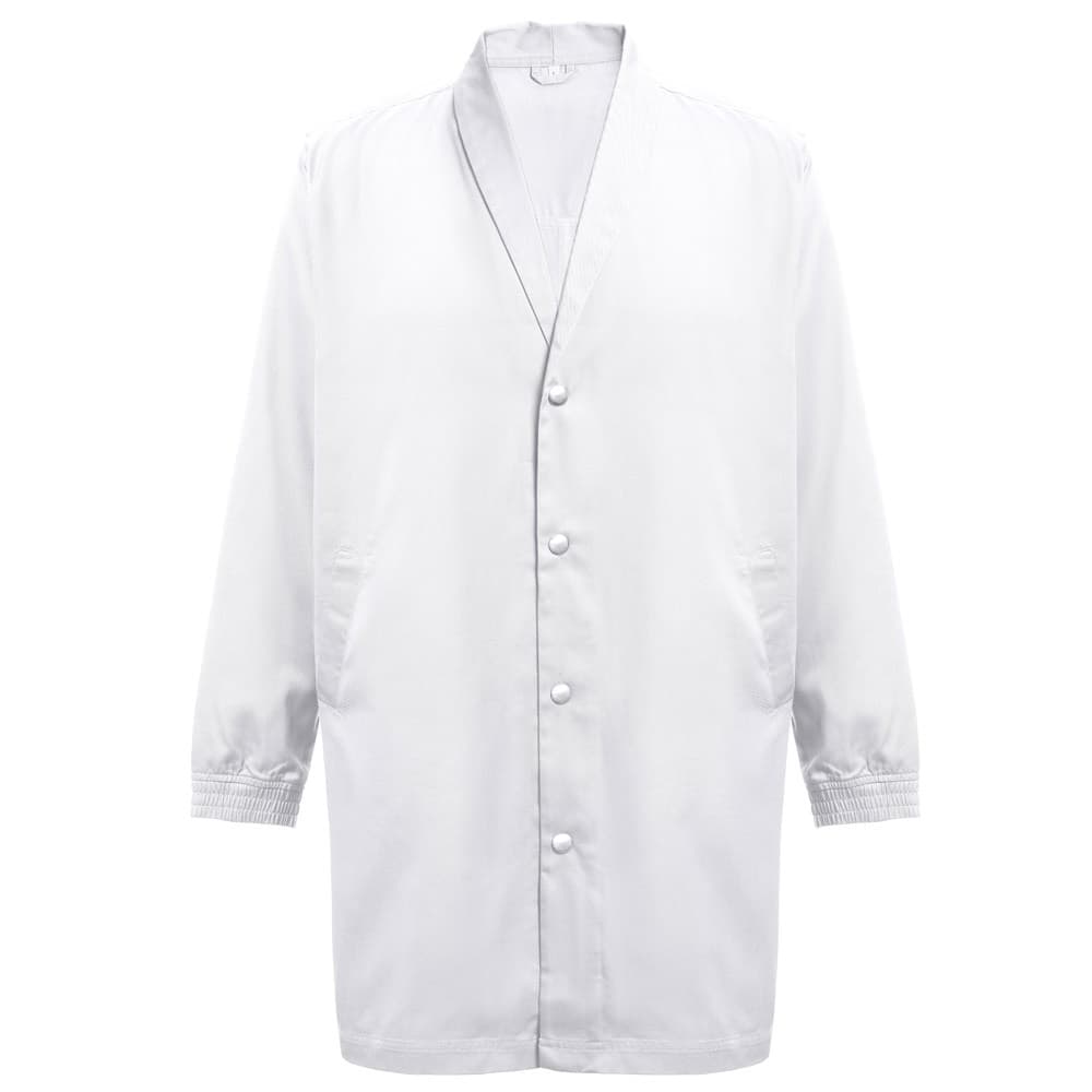 THC MINSK WH. Grembiule da lavoro in cotone e poliestere. Colore bianco - vista 2
