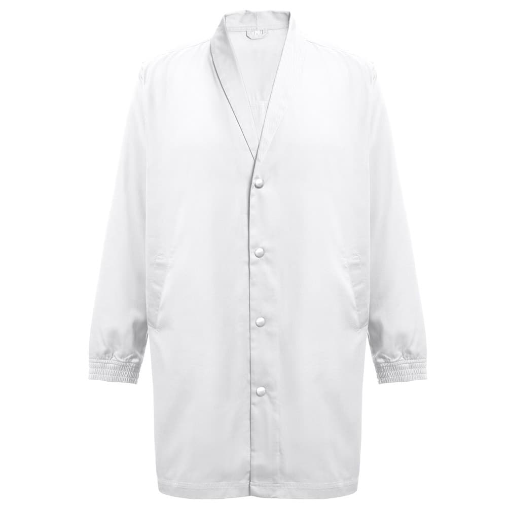 THC MINSK WH. Grembiule da lavoro in cotone e poliestere. Colore bianco - vista 1