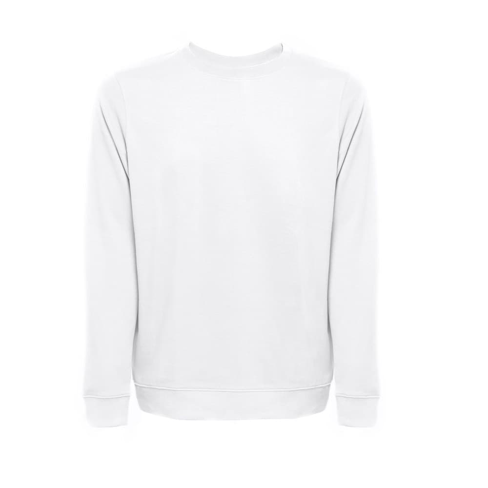 THC COLOMBO WH. Felpa (unisex) in spugna italiana non garzata. colore bianco - vista 1