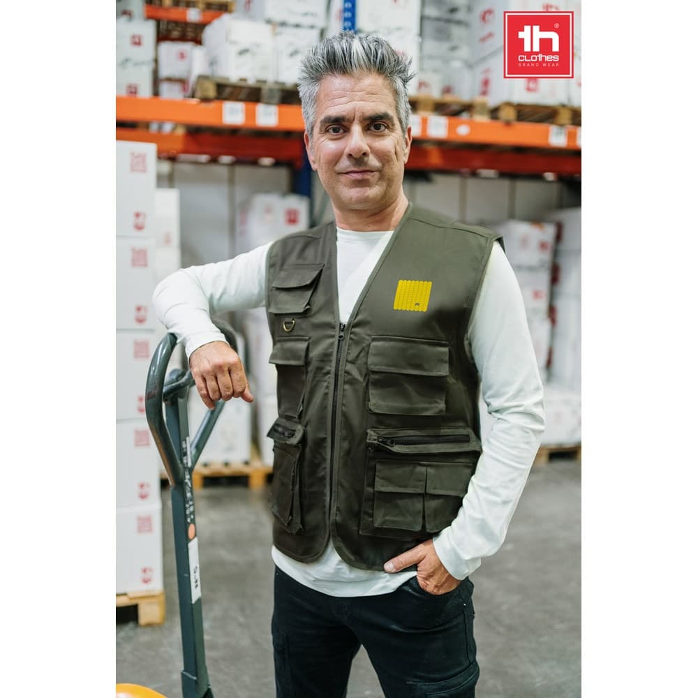 THC PIXEL. Gilet (200 g/m²) in poliestere e cotone - vista 4