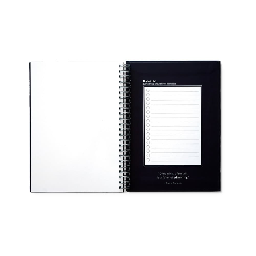 STARTER KIT INFINITE PLANNER A5. Il set include un "Infinity Diary", un kit di pulizia, un pennarello e un porta pennarello - vista 4