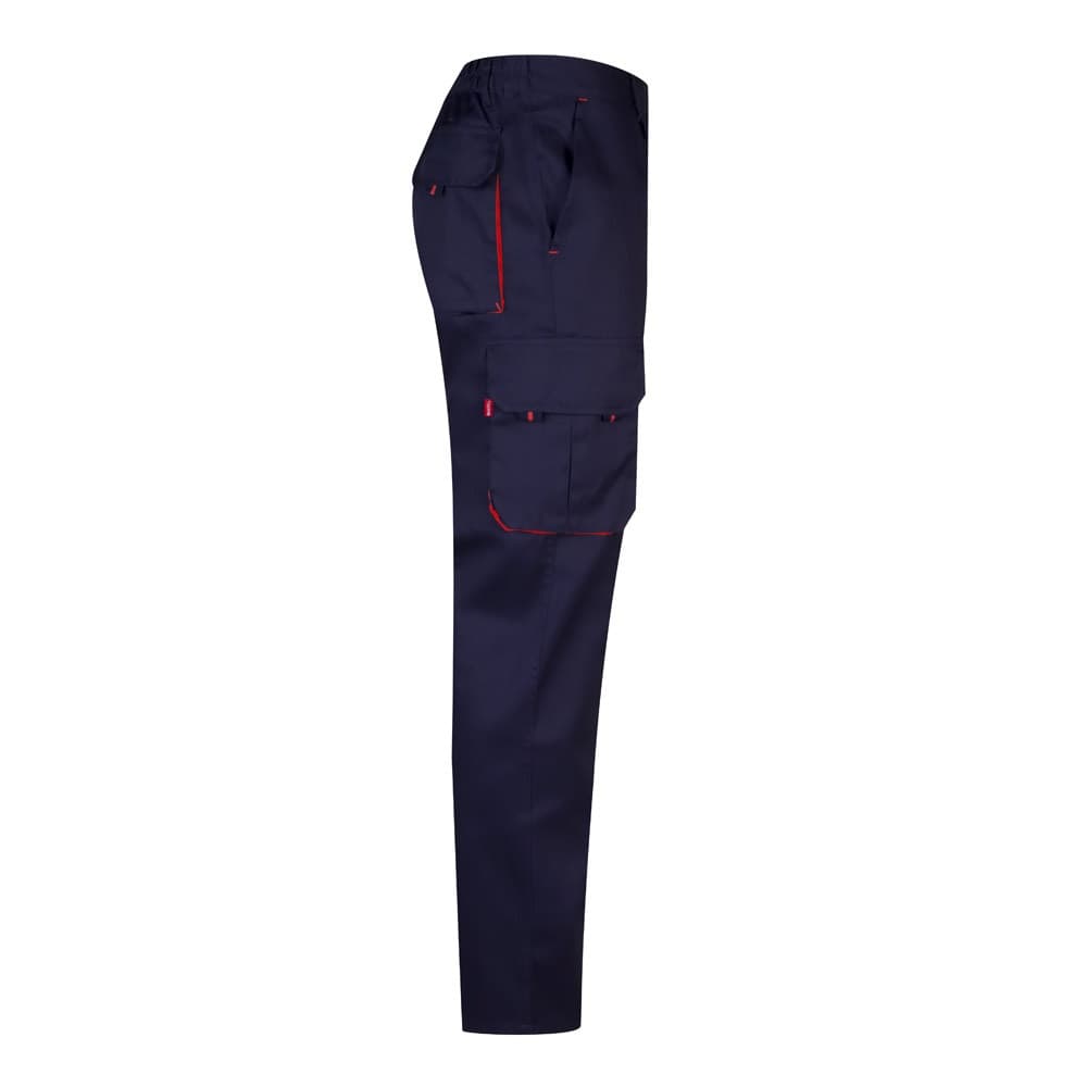 VL HYPNOS. Pantaloni in twill bicolore con diverse tasche (200g/m²), in cotone (35%) e poliestere (65%) - vista 4