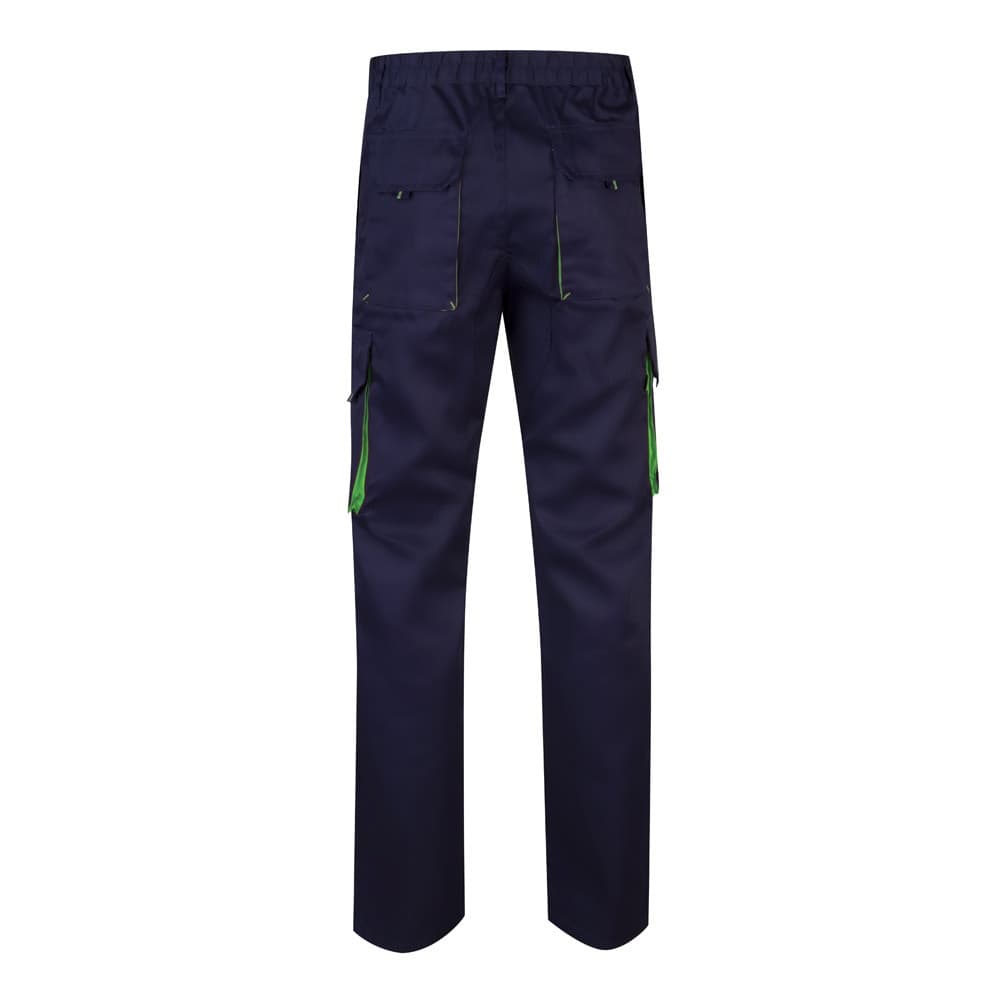 VL HYPNOS. Pantaloni in twill bicolore con diverse tasche (200g/m²), in cotone (35%) e poliestere (65%) - vista 2