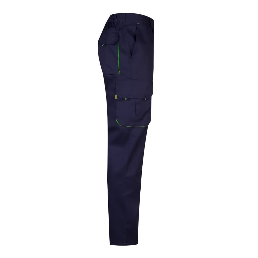VL HYPNOS. Pantaloni in twill bicolore con diverse tasche (200g/m²), in cotone (35%) e poliestere (65%) - vista 4