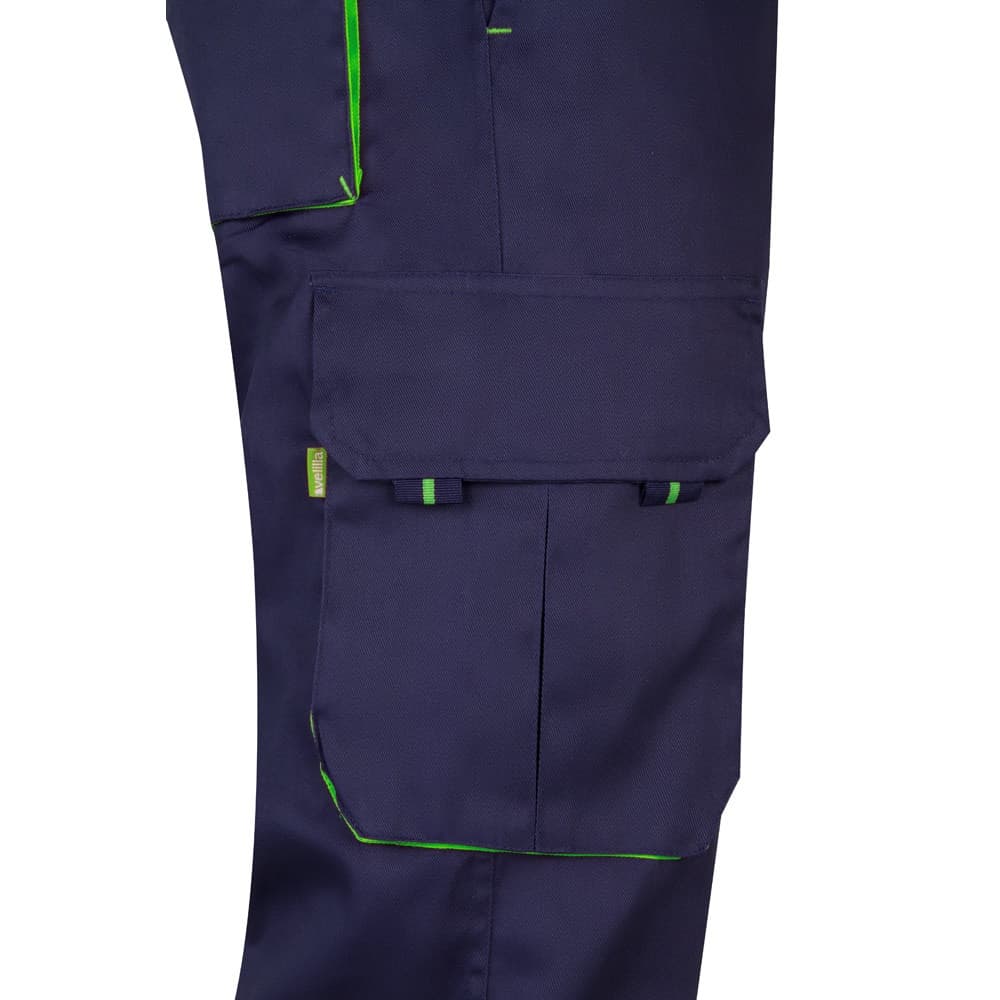 VL HYPNOS. Pantaloni in twill bicolore con diverse tasche (200g/m²), in cotone (35%) e poliestere (65%) - vista 5