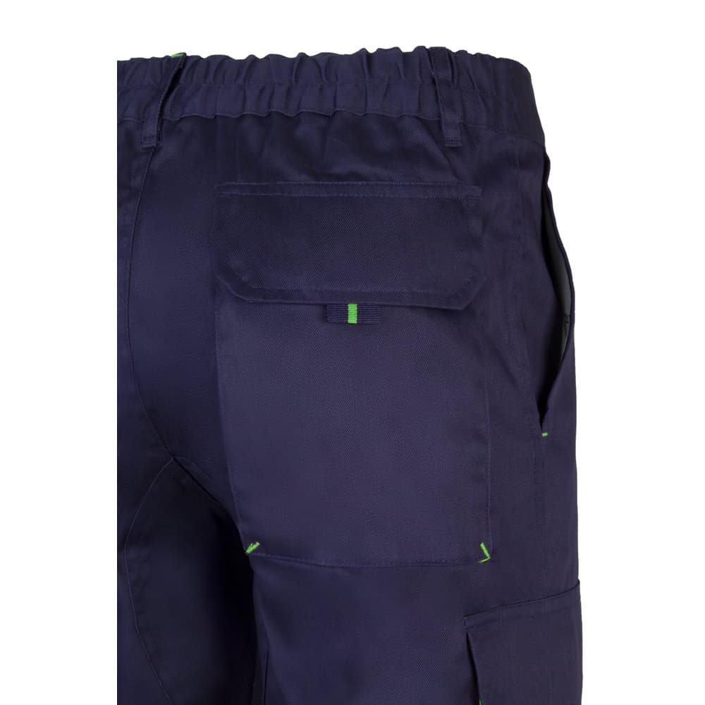 VL HYPNOS. Pantaloni in twill bicolore con diverse tasche (200g/m²), in cotone (35%) e poliestere (65%) - vista 6