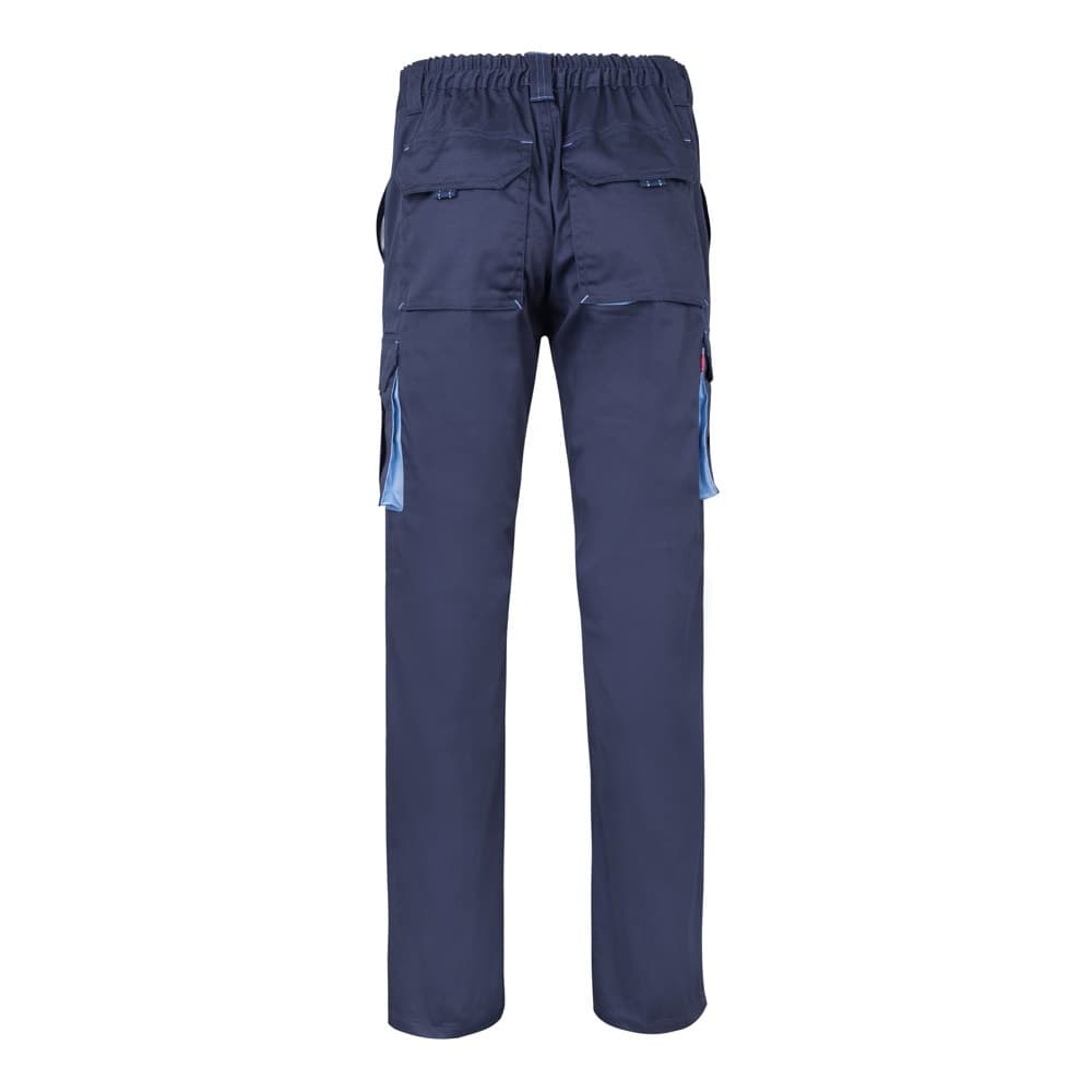 VL HYPNOS. Pantaloni in twill bicolore con diverse tasche (200g/m²), in cotone (35%) e poliestere (65%) - vista 2