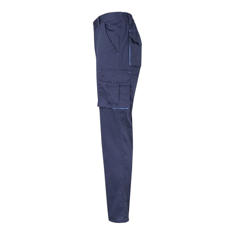 VL HYPNOS. Pantaloni in twill bicolore con diverse tasche (200g/m²), in cotone (35%) e poliestere (65%) - vista 3