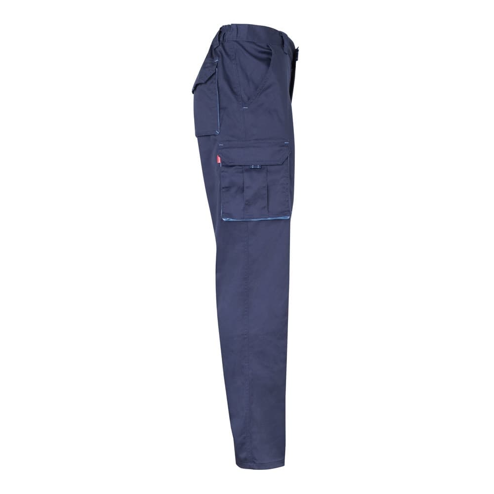 VL HYPNOS. Pantaloni in twill bicolore con diverse tasche (200g/m²), in cotone (35%) e poliestere (65%) - vista 4