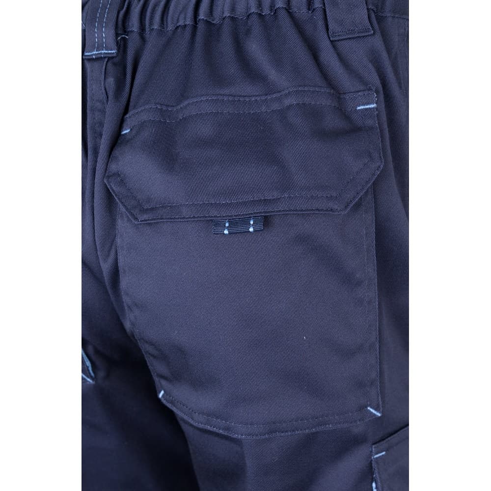 VL HYPNOS. Pantaloni in twill bicolore con diverse tasche (200g/m²), in cotone (35%) e poliestere (65%) - vista 6