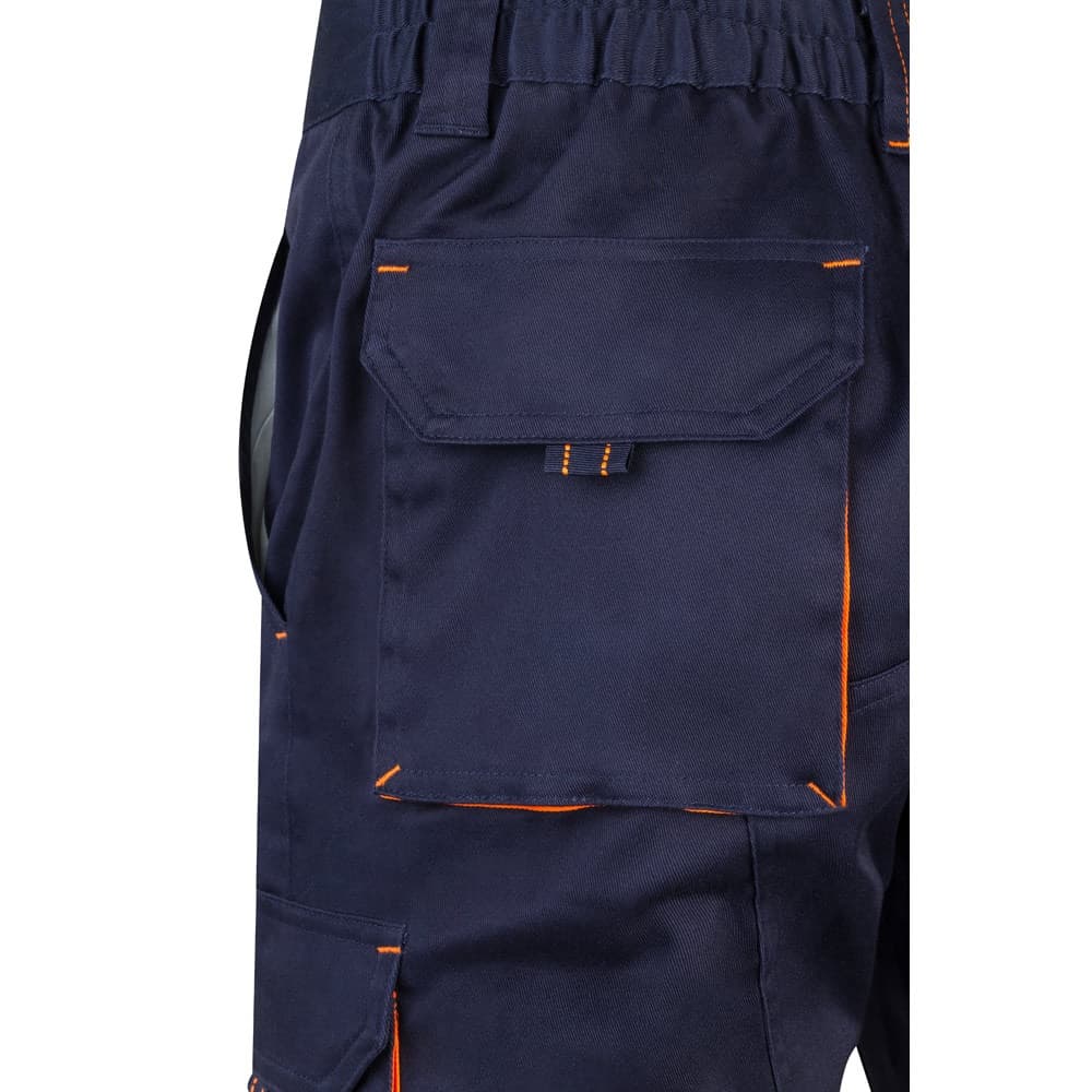 VL HEMERA. Bermuda bicolore elasticizzati con diverse tasche (240g/m²), in cotone (46%), EME (38%) e poliestere (16%) - vista 6
