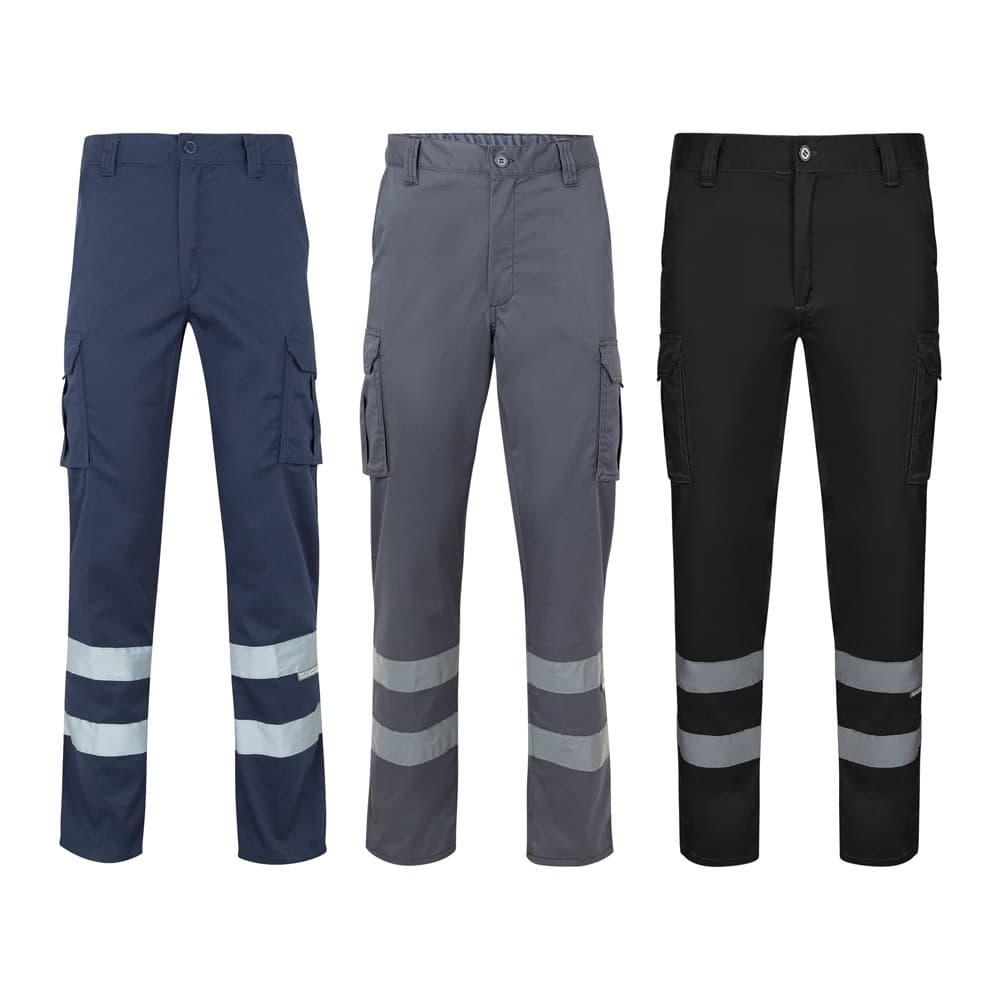 VL DIONYSUS. Pantaloni elasticizzati con diverse tasche (240g/m²), in cotone (46%), EME (38%) e poliestere (16%) - vista 7