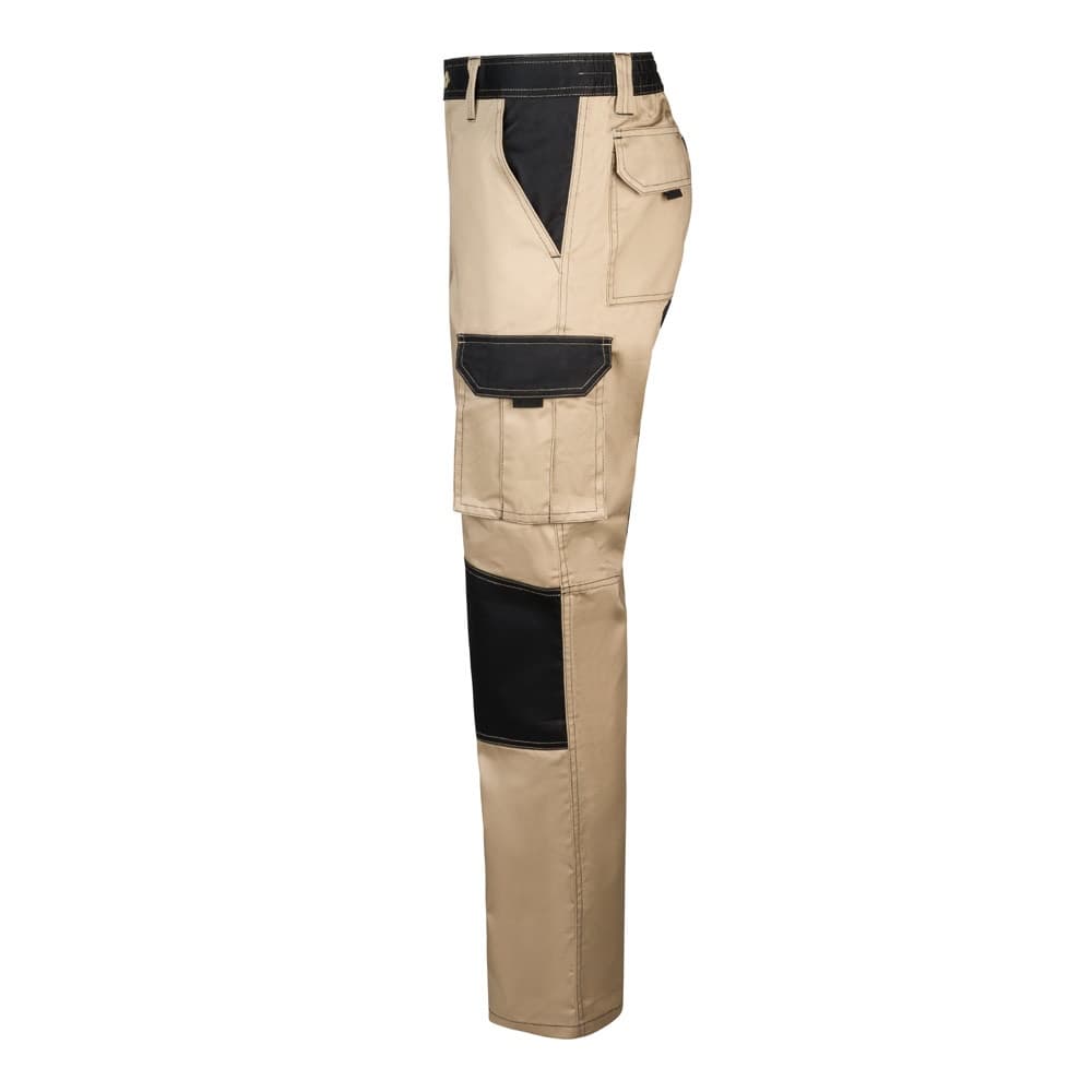 VL NJORD. Pantaloni in twill bicolore con diverse tasche (240g/m²), in cotone (35%) e poliestere (65%) - vista 3