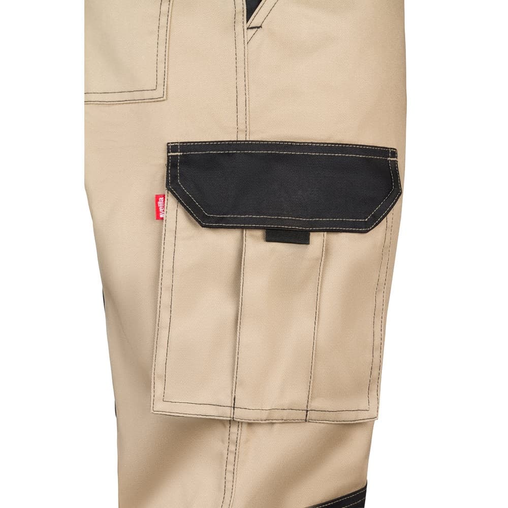 VL NJORD. Pantaloni in twill bicolore con diverse tasche (240g/m²), in cotone (35%) e poliestere (65%) - vista 5