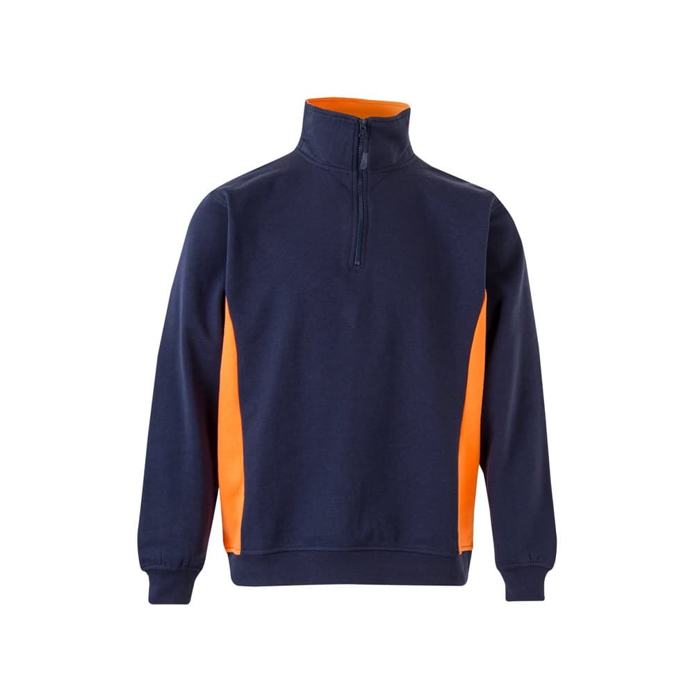 VL SVAROG. Felpa in spugna bicolore (260g/m²), in poliestere (65%) e cotone (35%) - vista 1