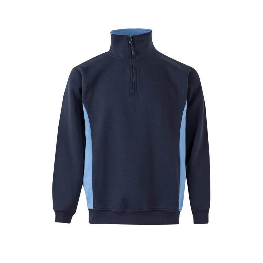 VL SVAROG. Felpa in spugna bicolore (260g/m²), in poliestere (65%) e cotone (35%) - vista 1