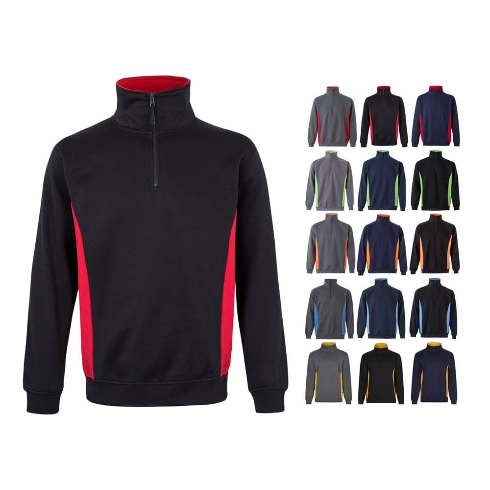 VL SVAROG. Felpa in spugna bicolore (260g/m²), in poliestere (65%) e cotone (35%) - vista 5