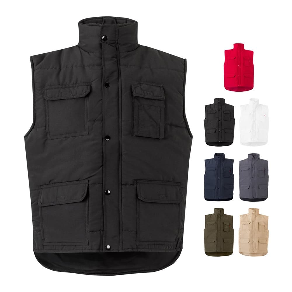 VL MEFITIS. Gilet imbottito con diverse tasche (220g/m²), in poliestere (100%) - vista 7