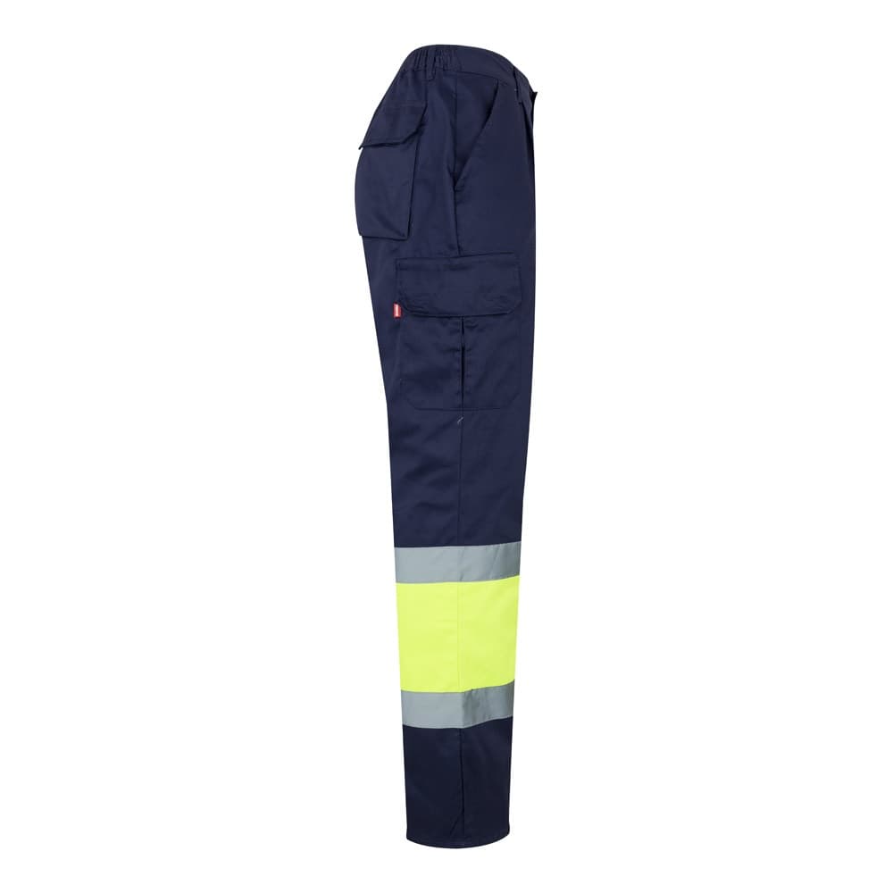 VL ATHENA. Pantaloni in twill bicolore, foderati, con diverse tasche, in cotone (20%) e poliestere (80%) - vista 4