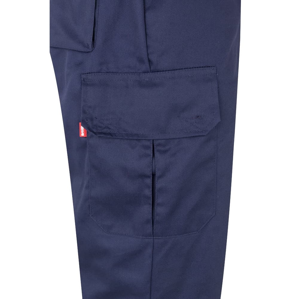 VL ATHENA. Pantaloni in twill bicolore, foderati, con diverse tasche, in cotone (20%) e poliestere (80%) - vista 5
