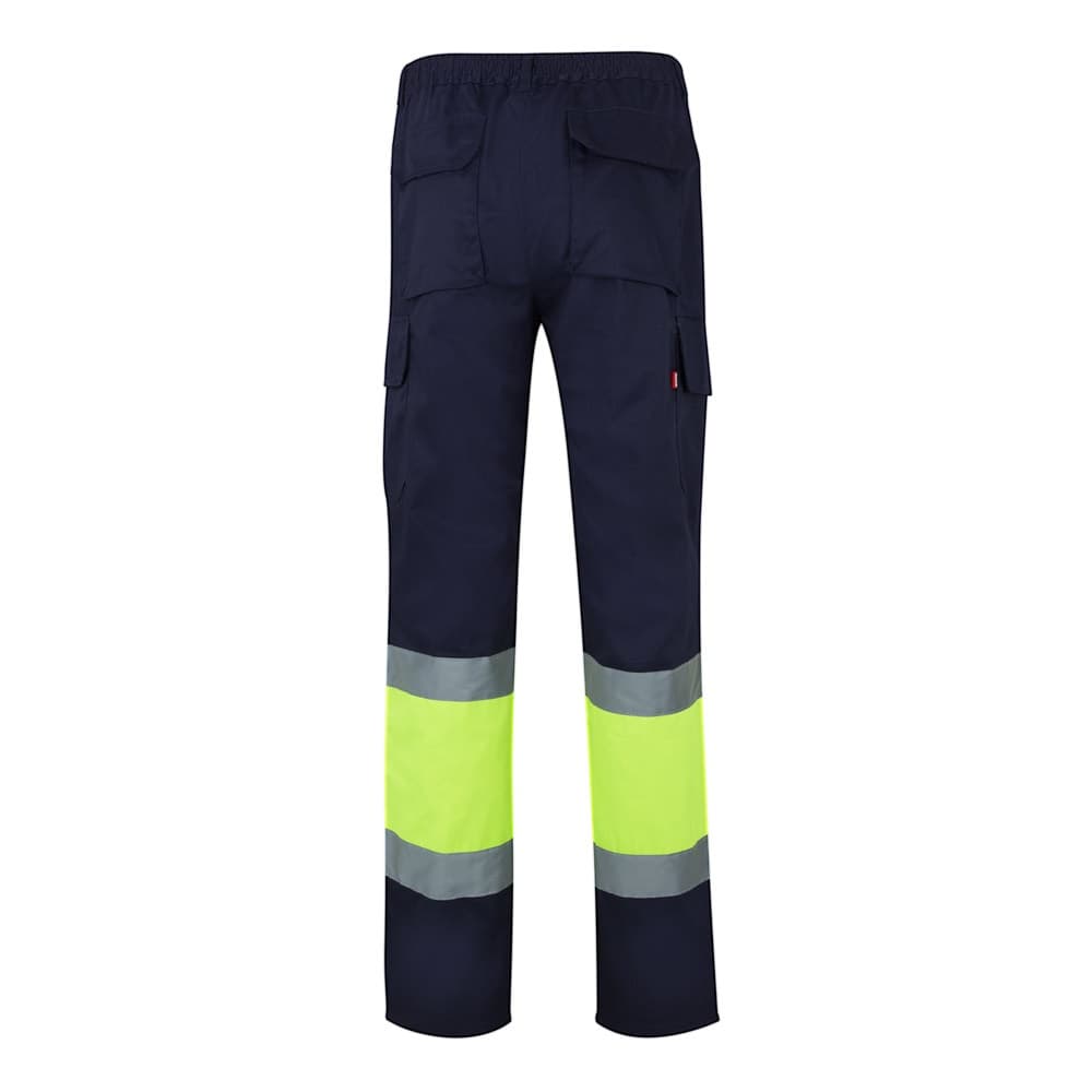 VL POSEIDON. Pantaloni in twill bicolore con diverse tasche (210g/m²), in cotone (20%) e poliestere (80%) - vista 2