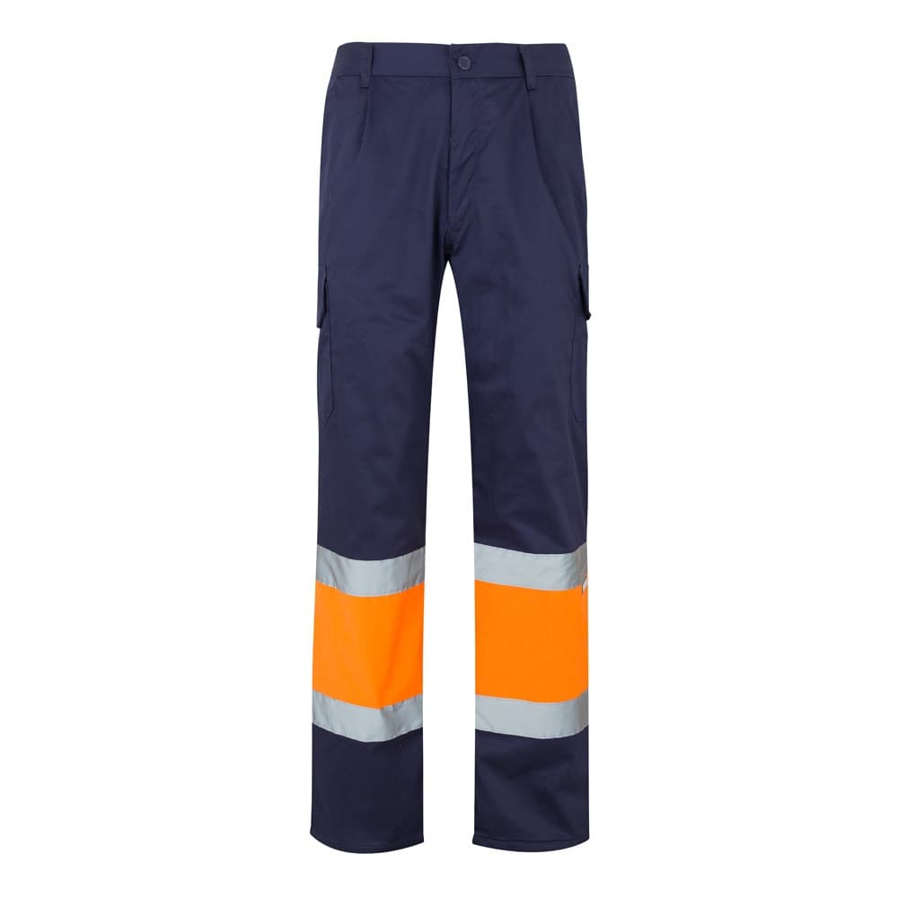 VL POSEIDON. Pantaloni in twill bicolore con diverse tasche (210g/m²), in cotone (20%) e poliestere (80%) - vista 1