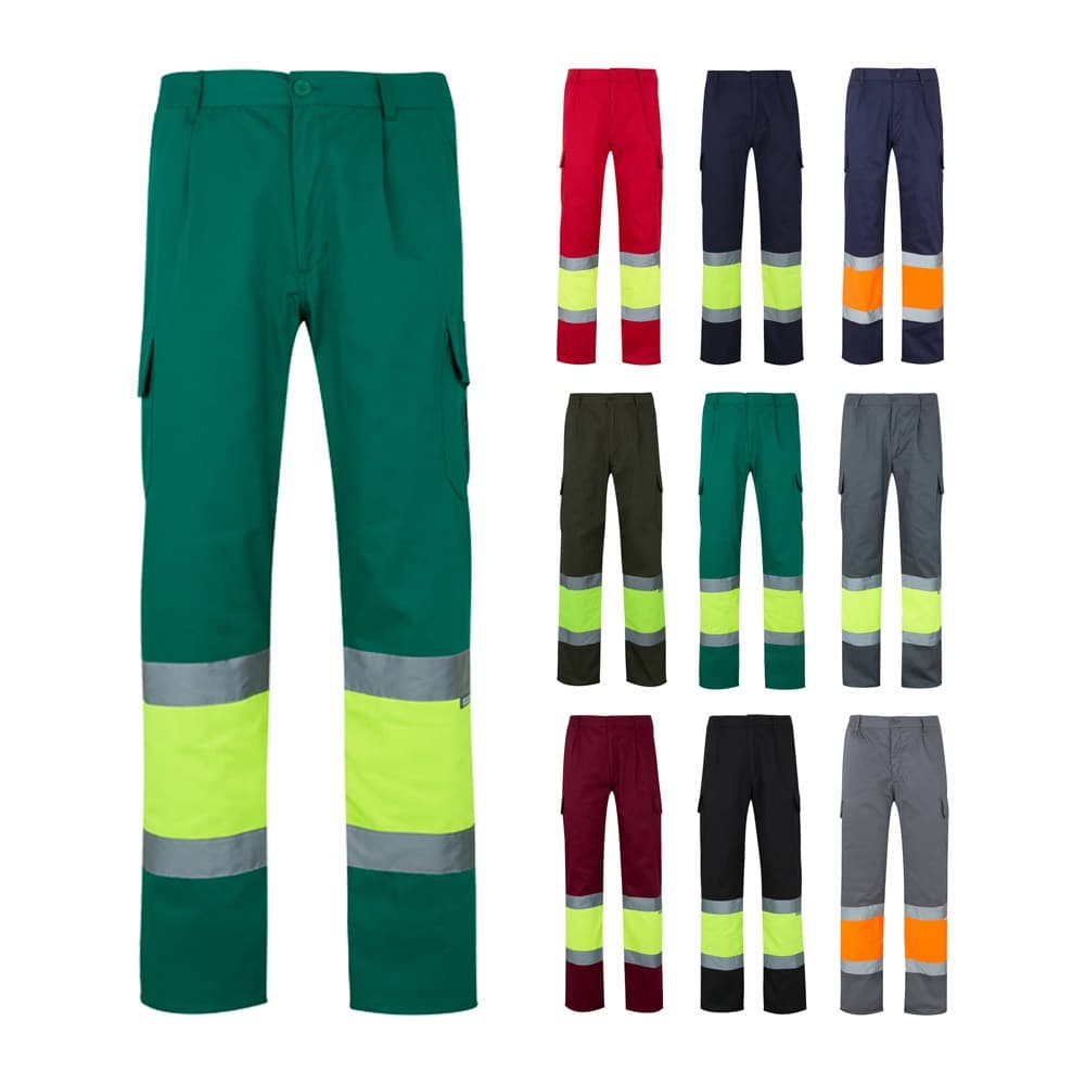 VL POSEIDON LARGE. Pantaloni in twill bicolore con diverse tasche (210g/m²), in cotone (20%) e poliestere (80%) - vista 7