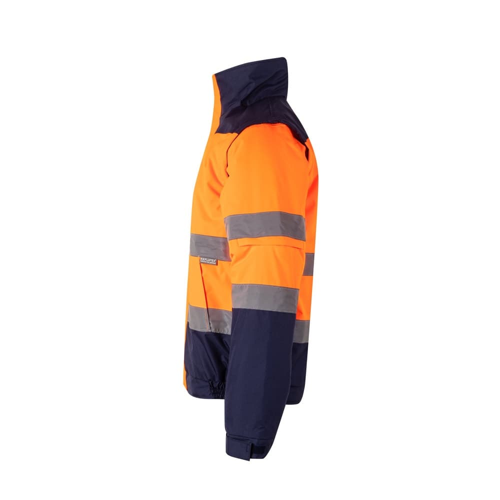 VL JUPITER. Giacca imbottita bicolore (180g/m²) in poliestere (100%), con rivestimento in PU - vista 3