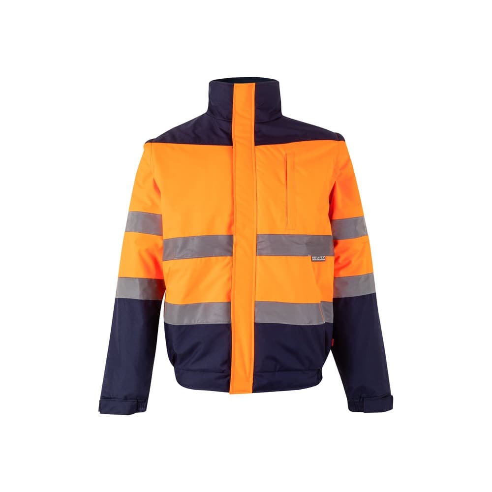 VL JUPITER. Giacca imbottita bicolore (180g/m²) in poliestere (100%), con rivestimento in PU - vista 1