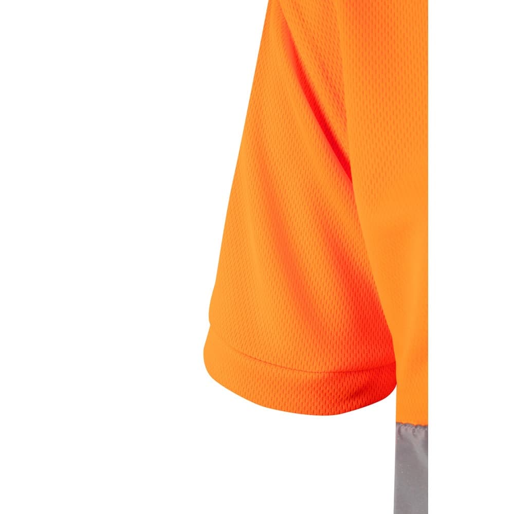 VL CUPID LARGE. Polo bicolore bird-eye (160g/m²) con maniche corte, in poliestere (100%) - vista 5