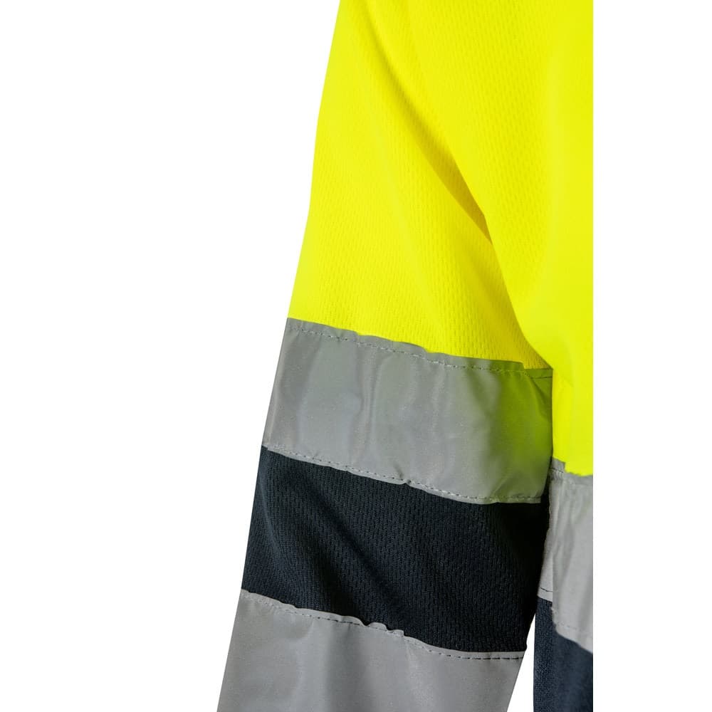 VL VULCAN. Polo bicolore bird-eye (160g/m²) con maniche lunghe, in poliestere (100%) - vista 5
