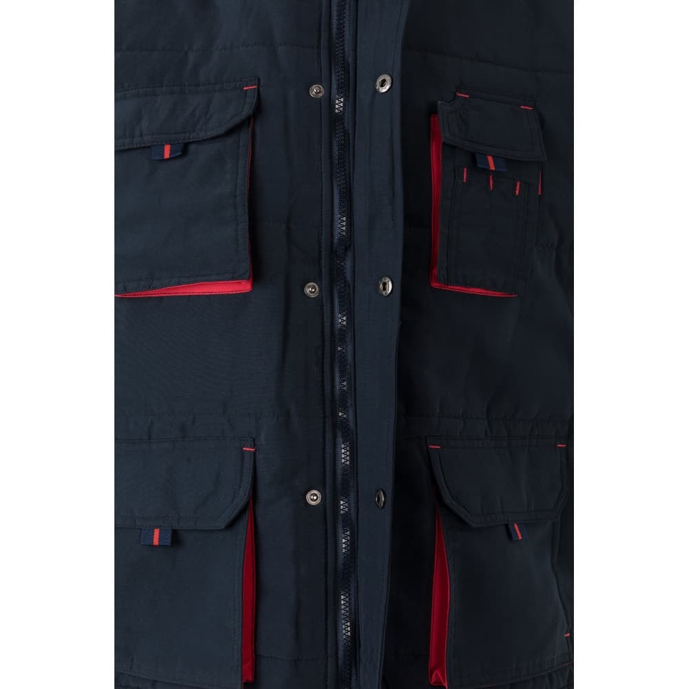 VL NERGAL. Gilet imbottito, bicolore e con diverse tasche (120g/m²), in poliestere (100%) - vista 4