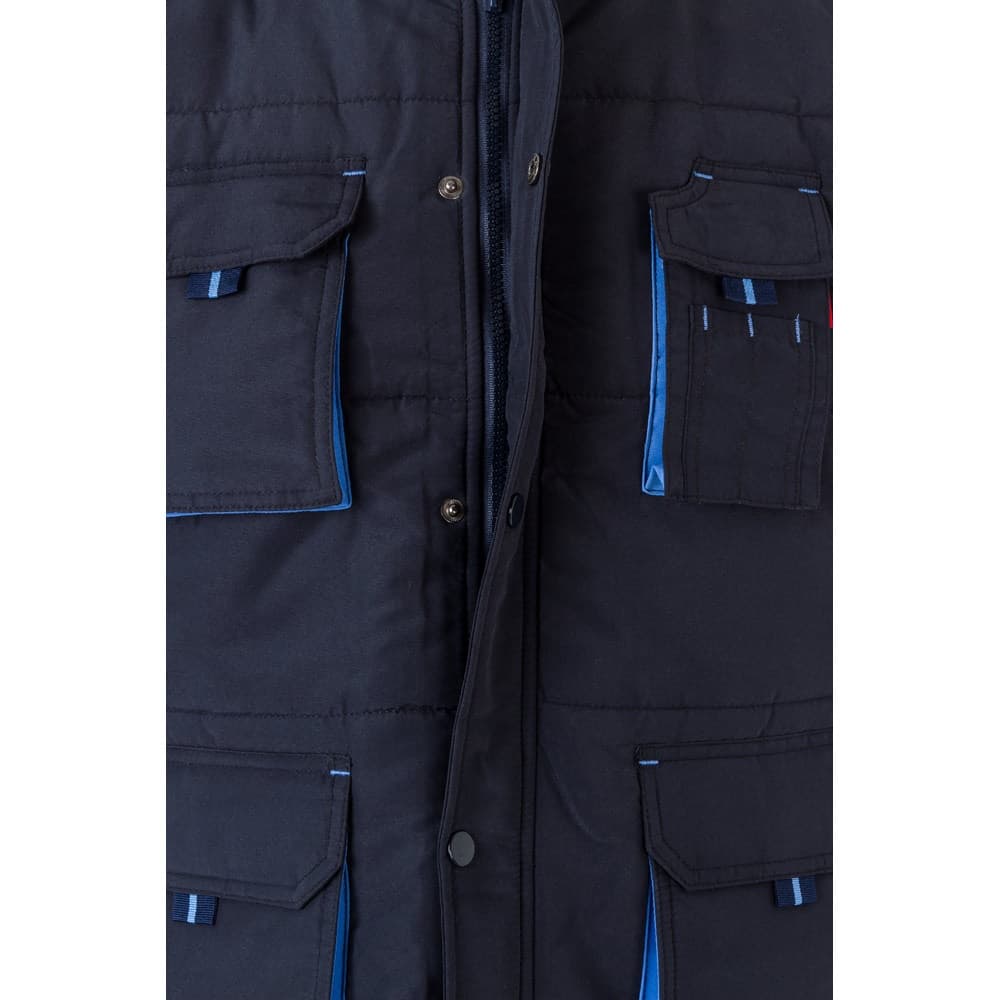 VL NERGAL. Gilet imbottito, bicolore e con diverse tasche (120g/m²), in poliestere (100%) - vista 4