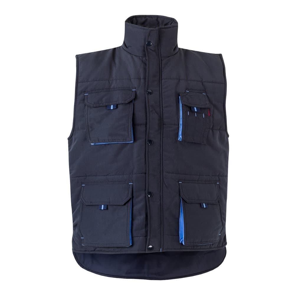 VL NERGAL. Gilet imbottito, bicolore e con diverse tasche (120g/m²), in poliestere (100%) - vista 1