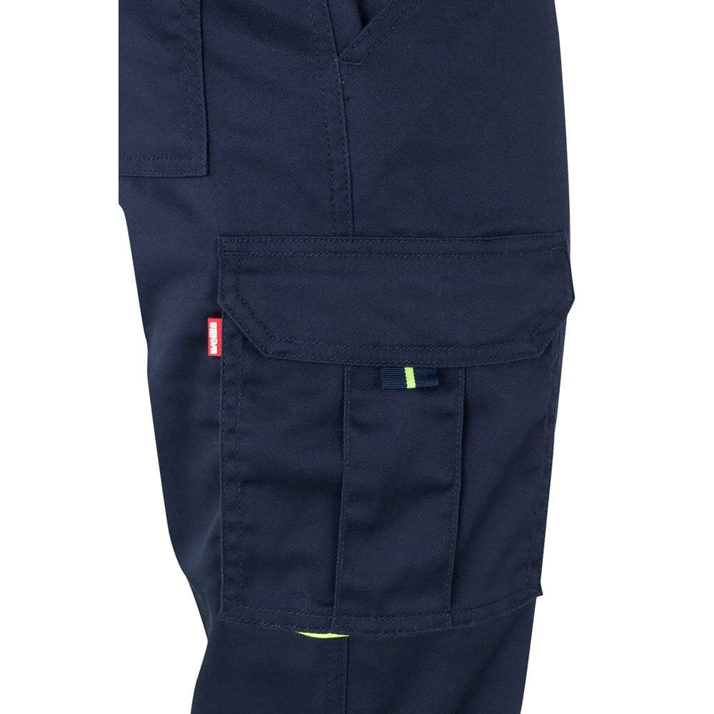 VL ZEUS. Pantaloni elasticizzati bicolore con diverse tasche (240g/m²), in cotone (46%), EME (38%) e poliestere (16%) - vista 5