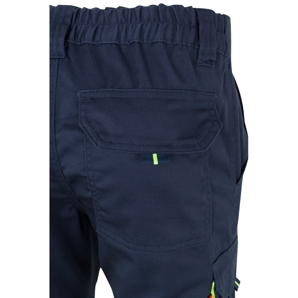 VL ZEUS. Pantaloni elasticizzati bicolore con diverse tasche (240g/m²), in cotone (46%), EME (38%) e poliestere (16%) - vista 6