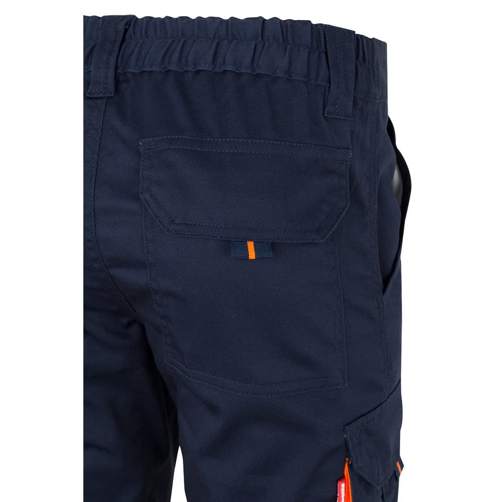 VL ZEUS. Pantaloni elasticizzati bicolore con diverse tasche (240g/m²), in cotone (46%), EME (38%) e poliestere (16%) - vista 6