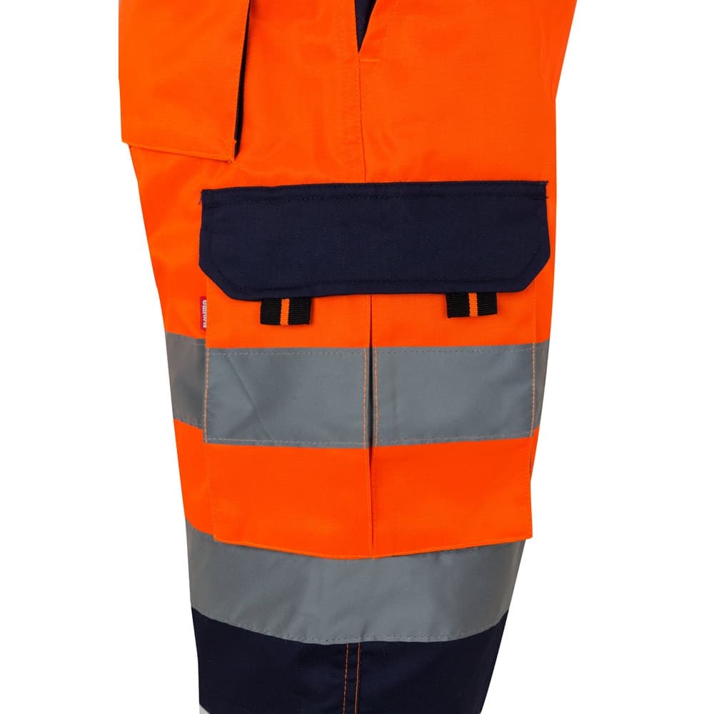 VL HADES. Bermuda bicolore con diverse tasche (210g/m²), in cotone (20%) e poliestere (80%) - vista 5